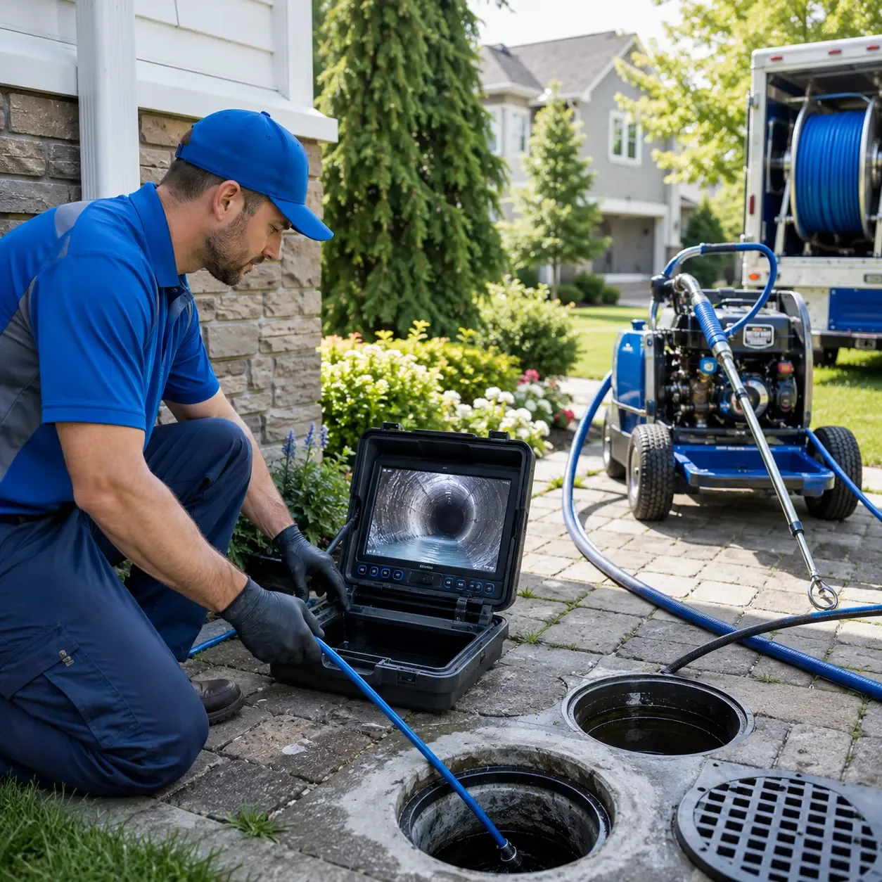 Outdoor drain cleaning professionals serving Upland, IN